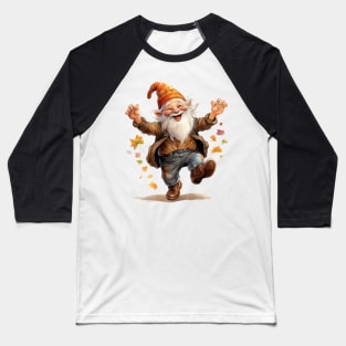 Autumn Happy Gnome #5 Baseball T-Shirt